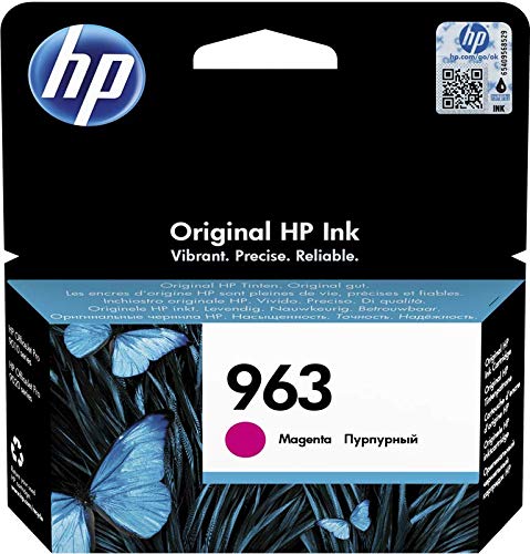 HP 963 3JA24AE Cartuccia Originale, da 700 Pagine, Compatibili con Stampanti a Getto d'Inchiostro OfficeJet Pro Serie 9010 e 9020, Magenta