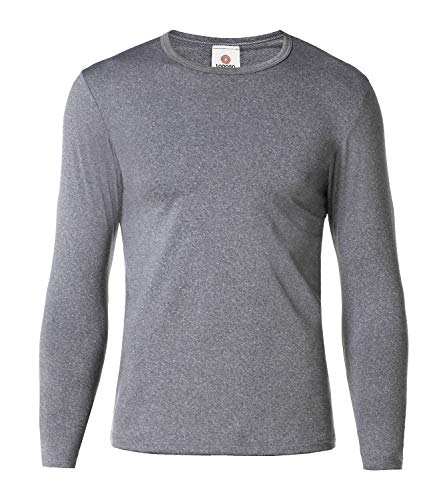 LAPASA Uomo T-Shirt Termica Pacco da 2 o 1 –Ti Tiene al Caldo Senza Stress- Intimo Maniche Lunghe Invernale Lightweight M09