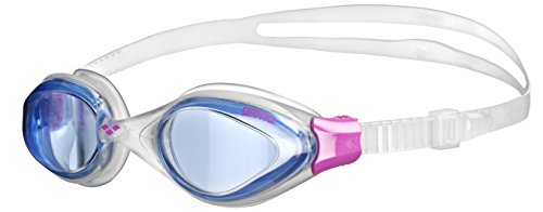 Arena W Fluid Woman, Occhiali Donna, Trasparente (Blue/Clear/Fuchsia), Taglia Unica