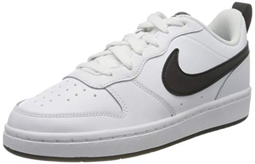 Nike Court Borough Low 2 Big Kids', Scarpe da Basket Bambino, White/Black, 36 EU