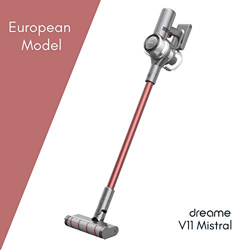 Dreame V11 Mistral-Aspirapolvere Senza Fili, Modello Europeo, 125.000 Giri, 90 Minuti, 150AW, Rosso