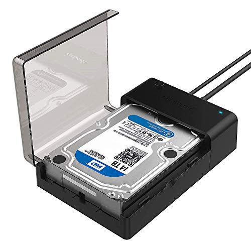 Sabrent Docking Station Piatta USB 3.0 a SATA per Hard Disk Esterno. SSD e HDD da 2,5”/3,5” [Supporta UASP] (EC-DFLT)