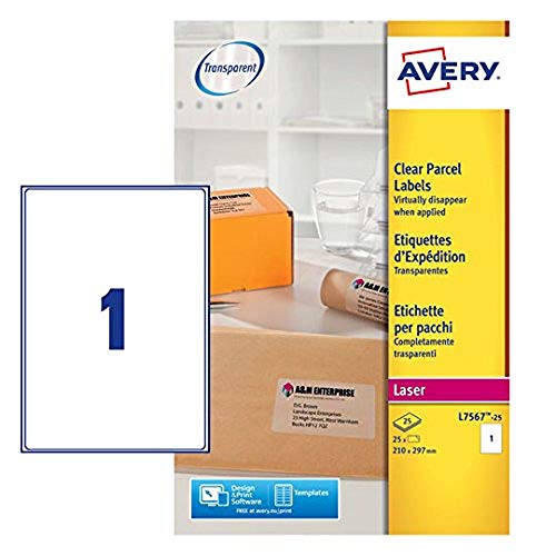 Avery-Zweckform Clear Parcel Label - Laser - L7567