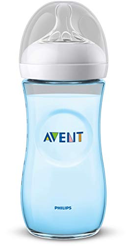 Philips SCF038/17 Avent Biberon Natural Anti-Colica, 330 ml, Azzurro