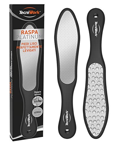 Platinum - Raspa Professionale per calli e duroni, con speciale texture in acciaio. Riduce efficacemente e rapidamente callosità e ispessimenti. 1 pz