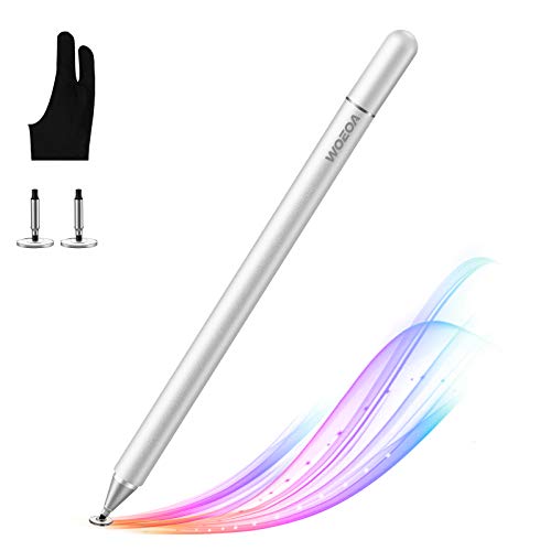 WOEOA Stylus Panne, Panne Touch Pennino Tablet Penna per iPad Tablet Punta Fine Universale con Artist Guanto per iPad,iPhone,Smartphone,Touchscreen e Tablet