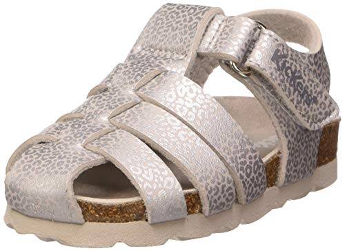 Kickers Summertan, Sandali a Punta Chiusa Bambina, Grigio (Gris Argent Leopard 121), 30/31 EU