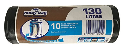 Dart France - Confezione da 10 sacchi della spazzatura, 130 L