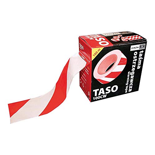Reis TASO100CW - Nastro segnaletico, colore: Rosso/Bianco