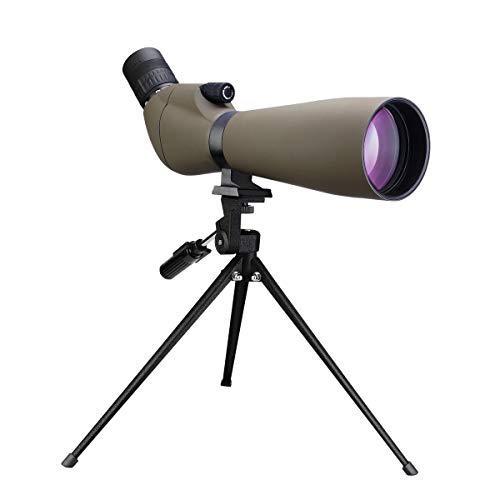 Svbony SV401 Cannocchiale, 20-60x80 Angolato Spotting Scope con Treppiede, FMC Ottica Impermeabile per Birdwatching, Tiro a Segno