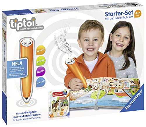 tiptoi® Starter-Set: Stift und Bauernhof-Buch: tiptoi® Stift mit Aufnahmefunktion und Buch 