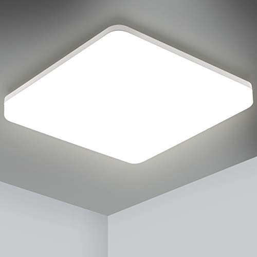 Oeegoo Plafoniera LED Lampada da Soffitto 18W 1800LM Bianco Naturale 4000K moderni LED luce per Bagno, Cucina, Soggiorno, Camera da Letto, Corridoio, Ufficio e Più.