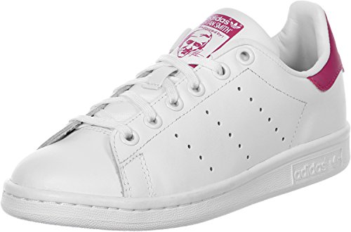 adidas Stan Smith, Scarpe da ginnastica Bambina, Footwear White Footwear White Bold Pink, 36 EU