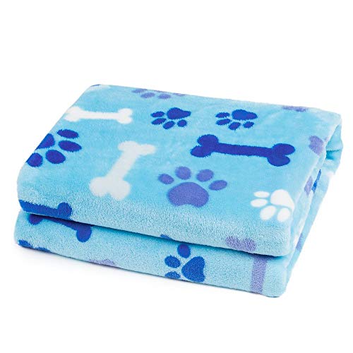 ALLISANDRO Coperta 160x100cm Coperta Premium per Cani Morbidi e Morbidi, Morbido e Caldo Cucciolo per Gatti Morbido e Piccolo per Animali Domestici di Taglia Piccola, Blu