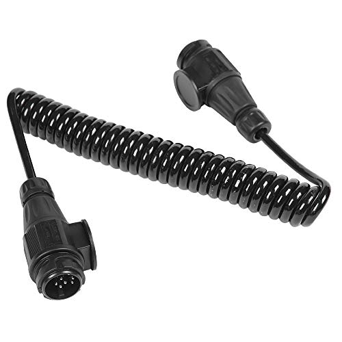 AOHEWEI Cavo Rimorchio 13 Poli 3,8M con Connettore Luce di Rimorchio Spina a Spina 8 Poli 12V per Rimorchio Camion Barca Caravan o Altro Veicolo Commerciale (Cavo prolunga 3,8 m 13 Poli)