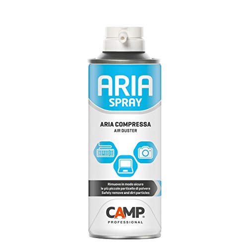 Camp ARIA SPRAY, Getto d'aria compressa per pulire computer, tastiere, fotocamere, componenti e accessori