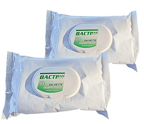 2Pack Salviettine igienizzanti battericida Bactisan Wipe 2000 72 strappi