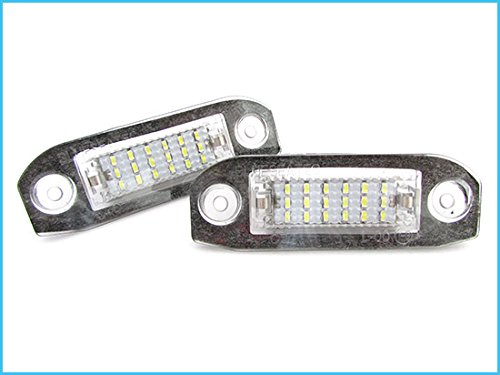 CARALL LE3322 Kit Luci Targa Led Compatibile Per Auto Volvo Numero OEM 31253006 Bianco 6000K 12V - 2 Pezzi