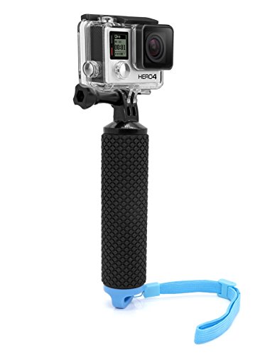 MyGadget Impugnatura Galleggiante Waterproof Action Camera - Bastone Impermeabile - Braccio Hand Grip per GoPro Hero 8 7 6 5 4 Xiaomi Yi 4k - Blu
