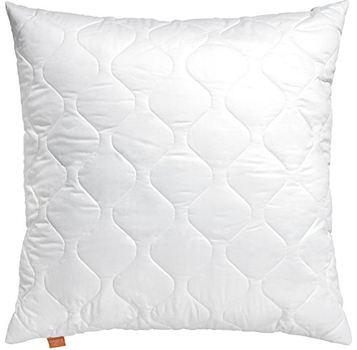 sleepling Comfort 190027 Cuscino Misto Microfibra (52%) Cotone (48%), 80 x 80 cm, Bianco