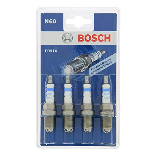 Bosch 0242222804 - Candela d'accensione Super FR91X - KSN 520, set da 4