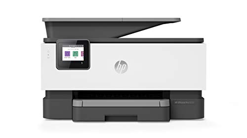 HP OfficeJet Pro 9010, Stampante Multifunzione a Getto di Inchiostro, Stampa, Scannerizza, Fotocopia, Fax, Wi-Fi, Wi-Fi Direct, Smart Tasks, 2 Mesi di Instant Ink Inclusi, Grigio