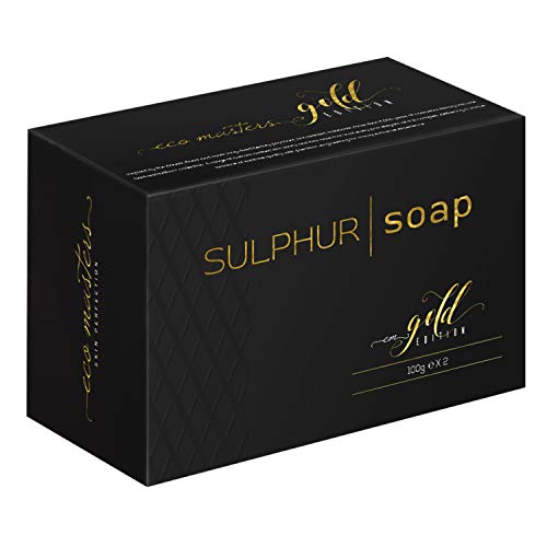 EXCLUSIVE SAPONE ALLO ZOLFO VISO 100G (pacco da 2) - Per Pelle Impura con Acne e Grassa, Contro Brufoli E Punti Neri. Ottieni i Benefici delle Sorgenti Termali, Deterge e Idrata la Cute.