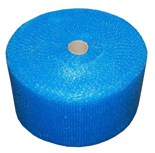 REALPACK® 1 x rotolo di pluriball, blu, resistente, dimensioni: 300 mm di larghezza x 50 m