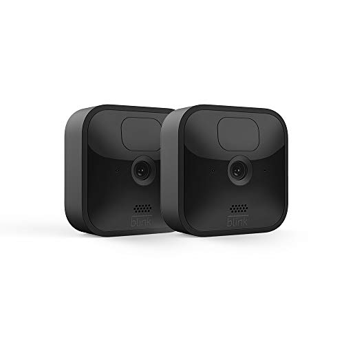 Nuova Blink Outdoor - Videocamera di sicurezza in HD, senza fili, resistente alle intemperie, batteria con 2 anni di autonomia e rilevazione di movimento | Sistema a 2 videocamere