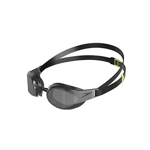 Speedo Elite Gog MIR Au Black/Smoke, Occhiali Unisex Adulto, Taglia unica