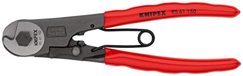 KNIPEX 95 61 150 Cesoia per tiranti flessibili rivestiti in resina sintetica 150 mm
