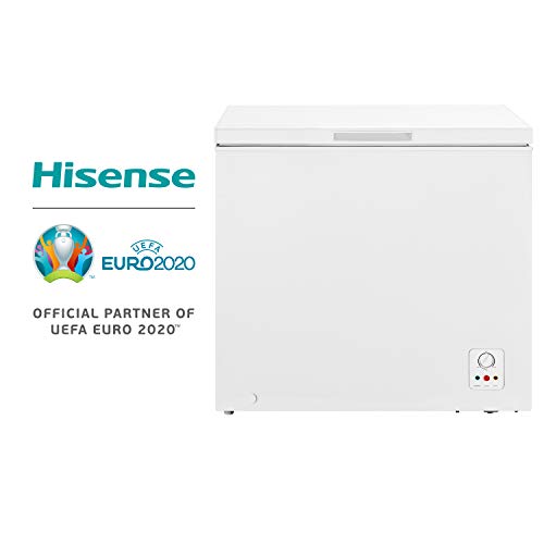 HISENSE FC258D4AW1 Congelatore a Pozzo 198 L di capacità, classe energetica A+. Dimensioni (L x P x A) 80,2 x 55,9 x 85,4 cm, Colore Bianco