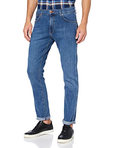 Wrangler Larston Jeans, Blu (Pitch Blue 075), 27W / 32L Uomo