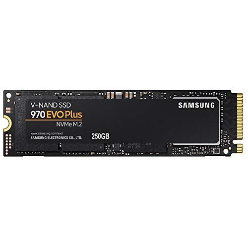 Samsung Memorie MZ-V7S250 970 EVO Plus SSD Interno da 250 Gb, PCIe NVMe M.2
