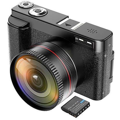 ZORNIK Videocamera,Vlogging Camera YouTube Vlogging Camera con Telecomando (DC101L)