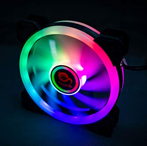 TALIUS - Ventilatore Iris Spectrum RGB, 12 cm