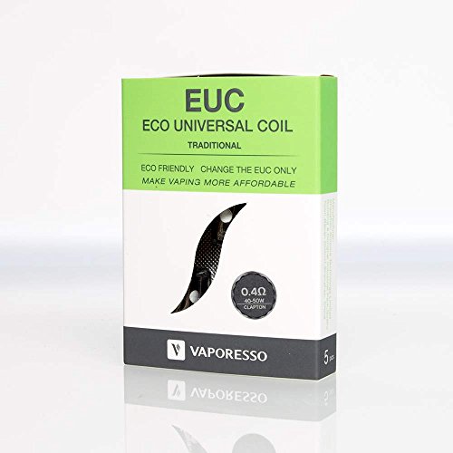VAPORESSO Bobine tradizionali EUC - 0,4 Ohm (5pz) Compatibile con Tarot Nano, Tarot Mini, Estoc, Veco, Drizzle, Attitude - Questo prodotto non contiene nicotina o tobaco
