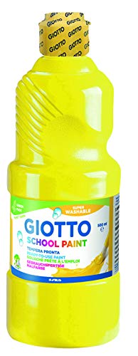 Giotto 535302 Tempera Lavabile da 500ml, Giallo
