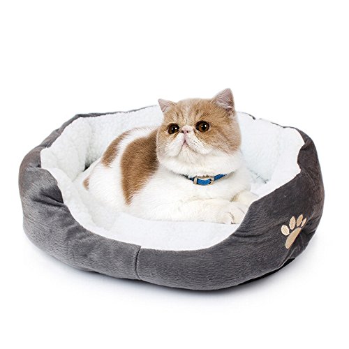 Saflyse - Bella cuccia per animali domestici, per cani e gatti, divano per cani e gatti. Grigio