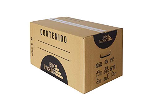 BOXPACKING | Scatolini di Cartone per Trasloco, Spedizione e Imballagi | Con Manici | Pack 15 scatole | Dimensioni media: 43 x 30 x 30 cm