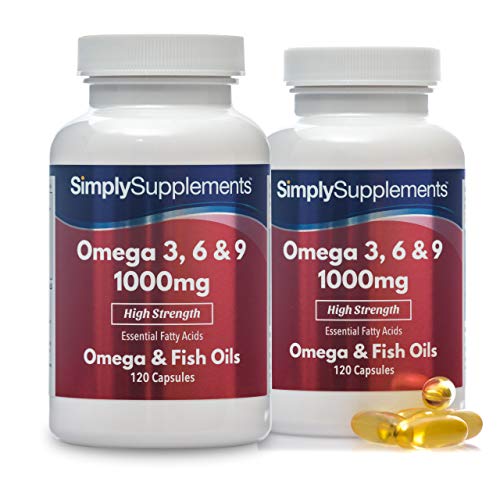 Omega 3-6-9 1000 mg - 240 capsule - 8 mesi di trattamento - SimplySupplements
