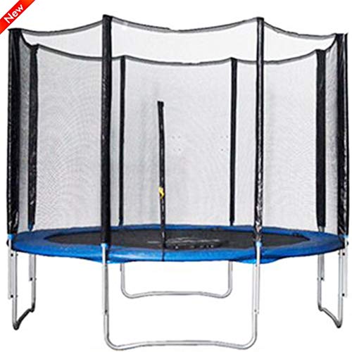 Tappeti Elastici per Bambini da Interno con Rete Protettiva Letto da Salto per Giardino Esterno per Adulti Attrezzature per Il Fitness Portante 150 kg (Color : Black, Size : 180 * 140cm)