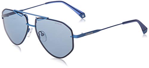 Polaroid PLD 6092/S Sunglasses, Blue, 58 Unisex-Adult