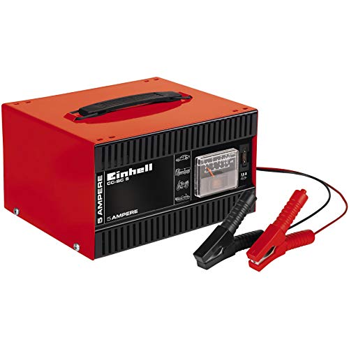 Einhell CC-BC 5 Batterie, Tensione di Carica 12 V, Rosso/Nero