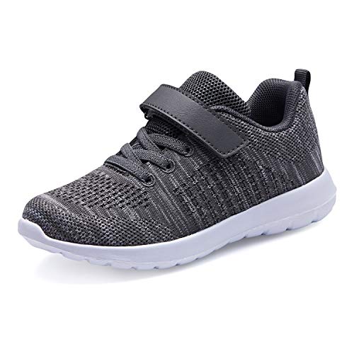 Scarpe da Corsa per Bambini Ragazzi Ragazze Scarpe Sportive Sneakers Leggere Traspiranti Velcro Scarpe da Ginnastica per Esterno Sneaker per Palestra Indoor Bambini Unisex