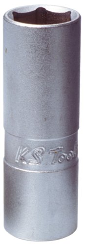 KS TOOLS 911.3990 - Chiave a Bussola dodecagonale per Candela con Manicotto in Gomma, 3/8'', 14 mm