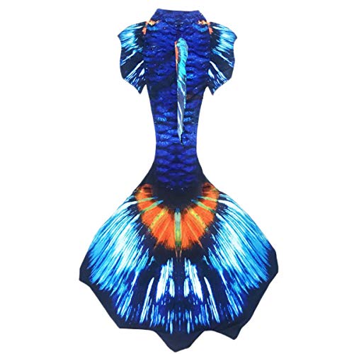 Xyfushi - Coda da sirena per nuoto con monopinna Blu reale XL