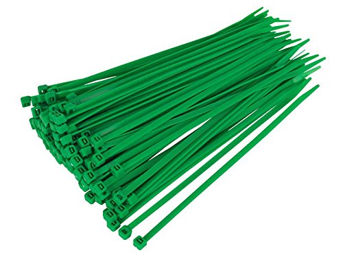 Gocableties - Confezione da 100 fascette ferma-cavi, colore verde, in nylon resistente e di alta qualità, dimensioni: 300 mm x 4,8 mm