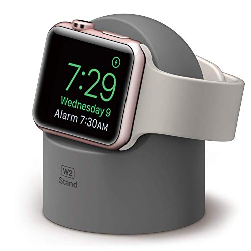 elago Supporto W2 Stand Compatiblile con Apple Watch Serie (2019) /Serie 4 / Series 3 / Series 2 / Series 1 / 44mm / 42mm / 40mm / 38mm (Grigio Scuro)