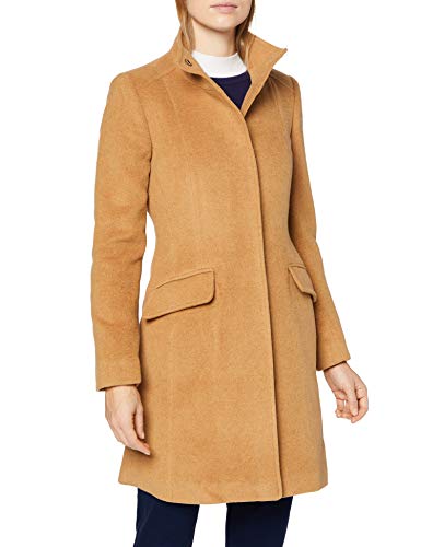 Marchio Amazon - MERAKI Cappotto di Lana Donna, Beige (Camel), 48, Label: XL